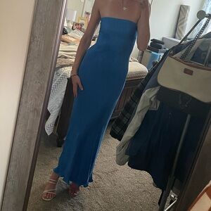 Blue maxi dress